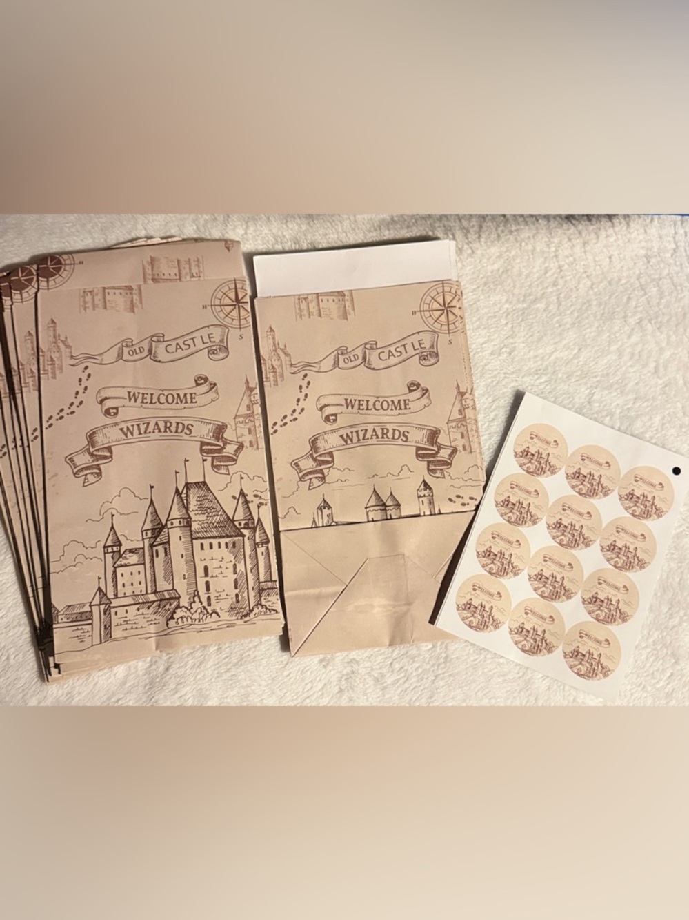 💜 Magical Wizard Favor Bags - ‘Welcome Wizards’